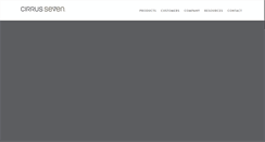 Desktop Screenshot of cirrusseven.com
